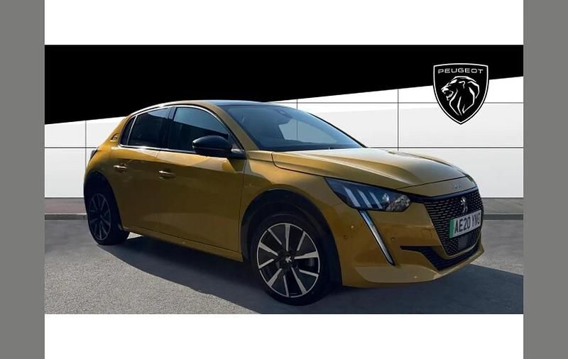 Used Peugeot e-208 GTi 100 kW (136 HP) 2020 Yellow Hatchback