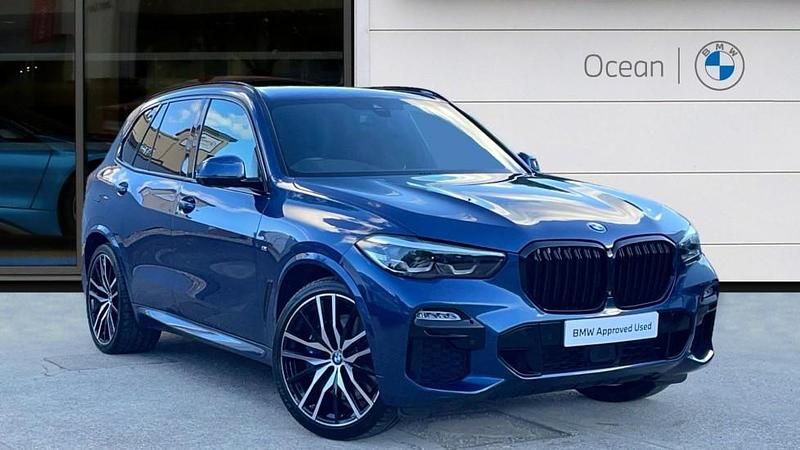 Blue Used 2019 BMW X5 M Sport SUV | £39,950 (Fair price) - Image 1/4
