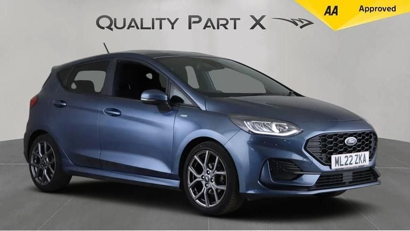 Blue Used 2022 Ford Fiesta ST-Line Hatchback | £11,450 (Good price) - Image 1/4