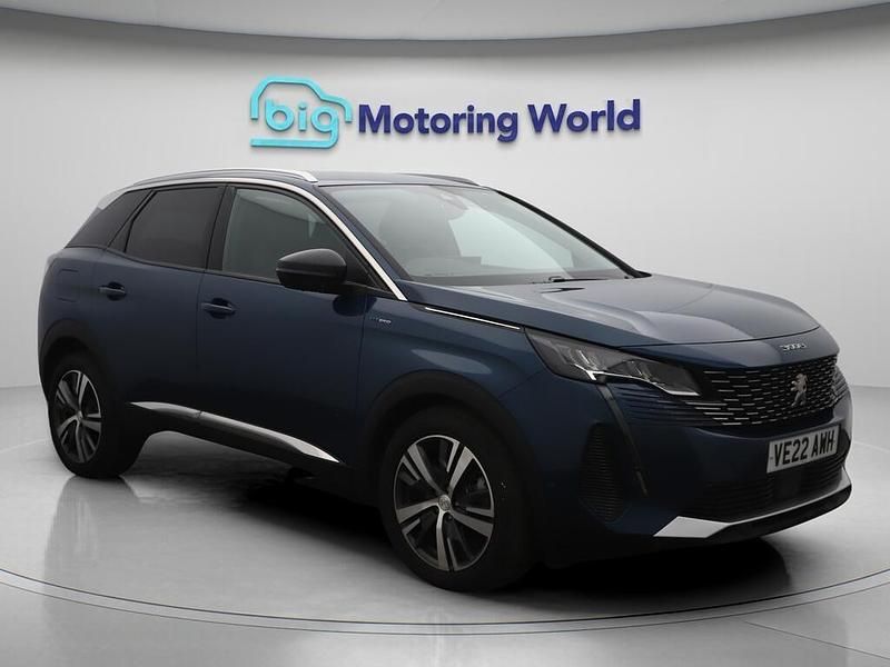 Blue Used 2022 Peugeot 3008 Allure Premium Hatchback | £15,100 (Good price) - Image 1/4
