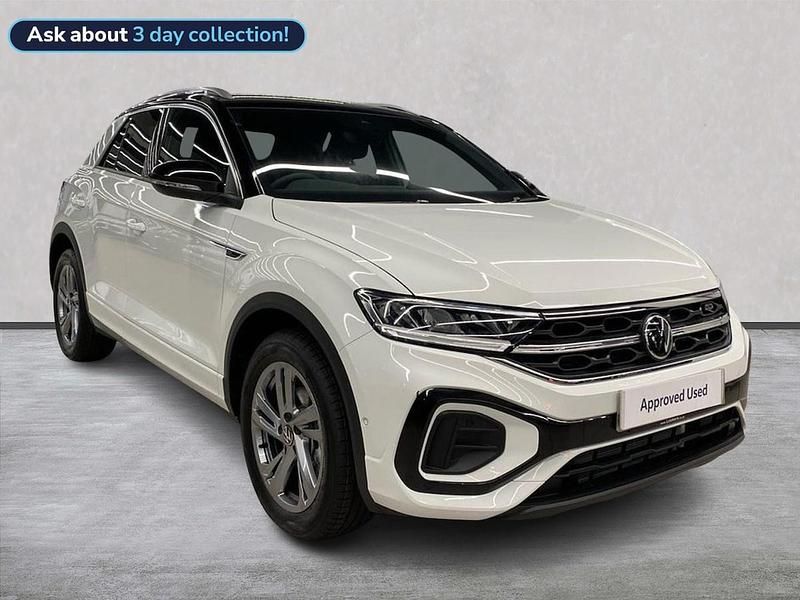 White New 2025 VW T-Roc R-line SUV | £27,099 (Super price) - Image 1/2