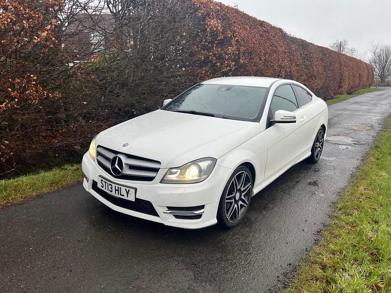 White Used 2013 Mercedes C220 AMG Coupe | £5,700 (Fair price) - Image 1/4
