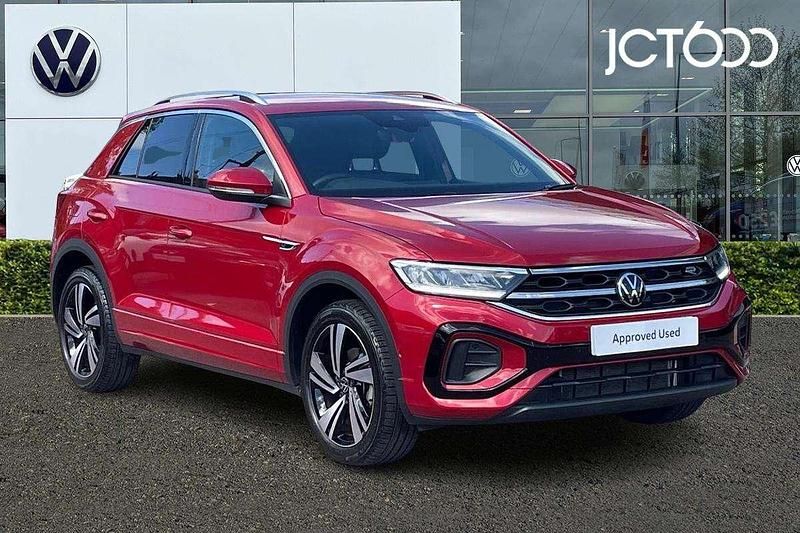 Blue Used 2021 VW T-Roc R-line SUV | £23,887 (A bit pricey) - Image 1/4