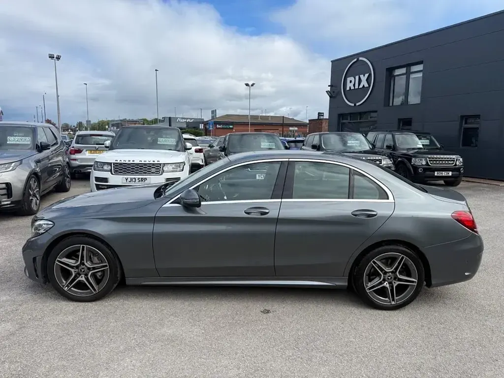 Used Mercedes C220 AMG line 194 HP (142 kW) 2019 Grey Sedan