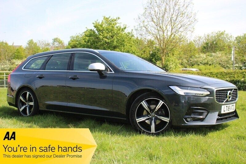 Grey Used 2018 Volvo V90 R-Design Estate | £17,290 (Fair price) - Image 1/3