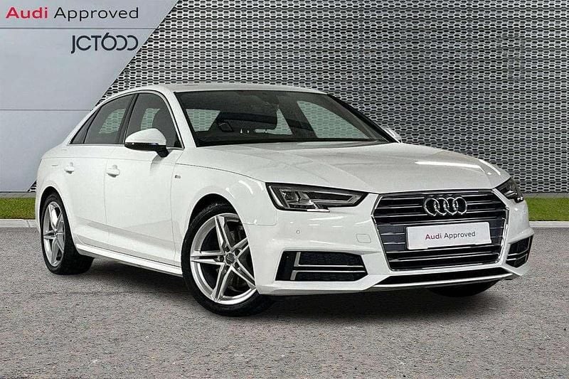 White Used 2018 Audi A4 S-Line Sedan | £16,000 (A bit pricey) - Image 1/4