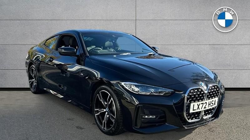 Black Used 2022 BMW 420 M Sport Coupe | £26,869 (Good price) - Image 1/4