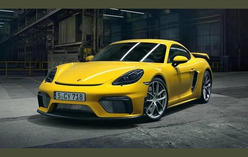 Yellow Used 2022 Porsche Cayman GT4 Coupe | £81,990 (Super price) - Image 1/4