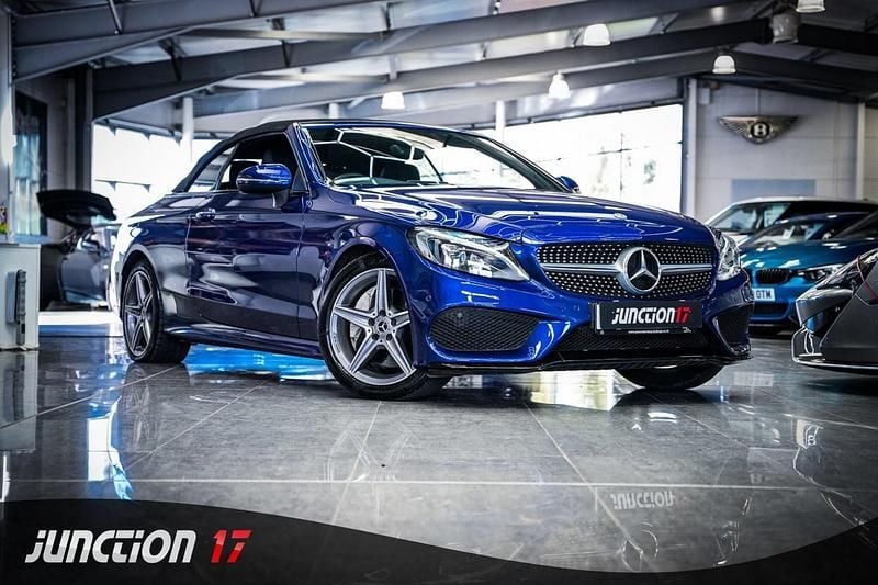 Used Mercedes C250 AMG Line Premium Plus 2018 Blue Cabriolet