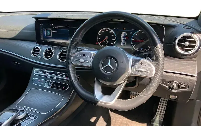 Used Mercedes E220 AMG line 194 HP (142 kW) 2019 Grey Sedan