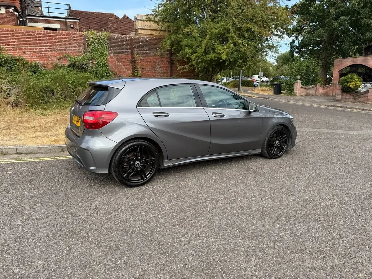 Used Mercedes A160 AMG line 102 HP (75 kW) 2017 Grey Hatchback