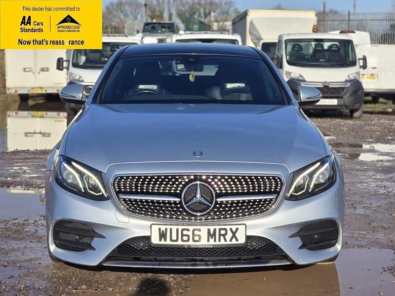 Used Mercedes E220 AMG line 194 HP (142 kW) 2016 Silver Sedan