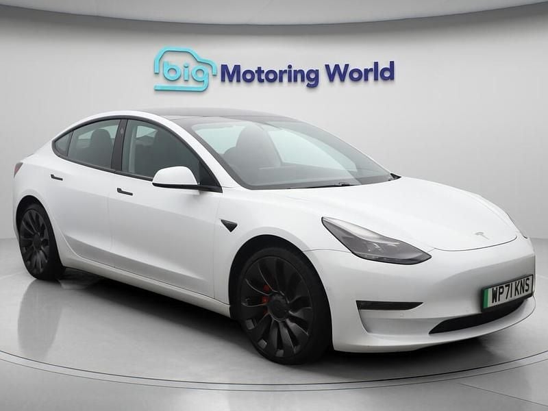 White Used 2021 Tesla Model 3 Performance Sedan | £24,700 (Fair price) - Image 1/4