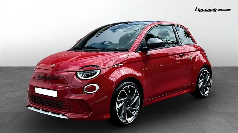 Ny Abarth 500e Turismo 112 kW (153 HK) 2026 Röd Halvkombi