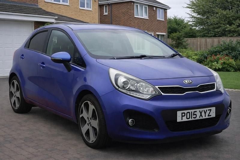 Used Kia Rio 2015 Blue Hatchback
