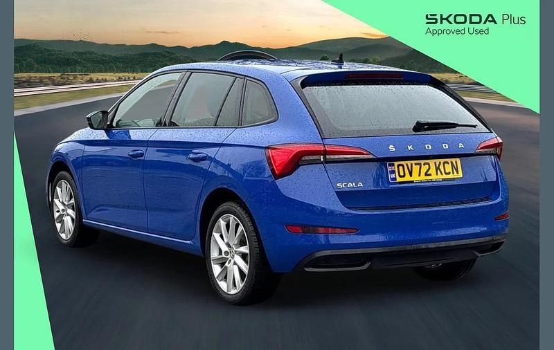 Used Skoda Scala SE L 108 HP (79 kW) 2022 Blue Hatchback