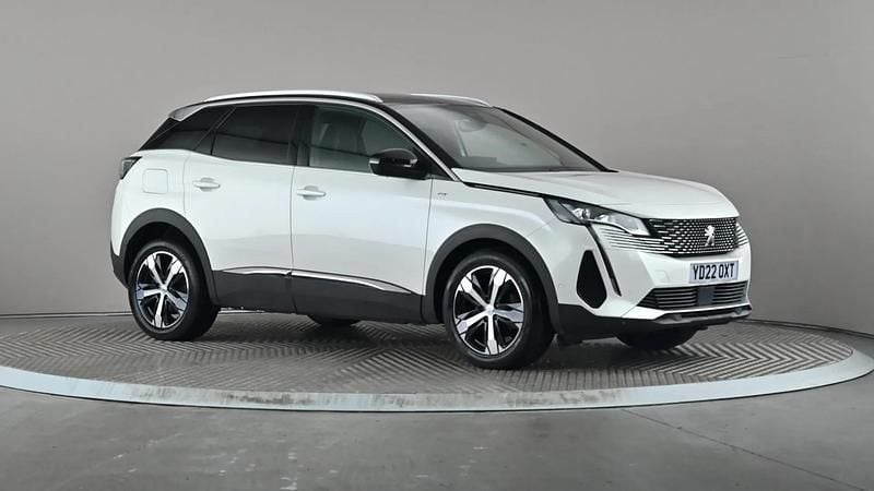 White Used 2022 Peugeot 3008 GT Hatchback | £16,298 (Fair price) - Image 1/4