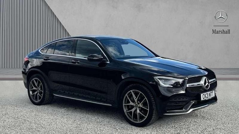 Black Used 2021 Mercedes GLC300 AMG line Coupe | £35,590 (A bit pricey) - Image 1/4