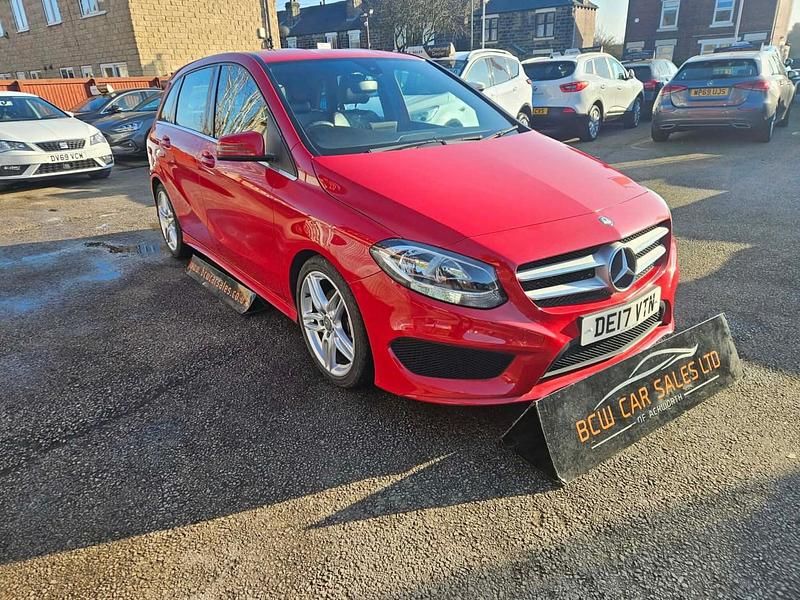 Used Mercedes B180 AMG line 109 HP (80 kW) 2017 Red MPV