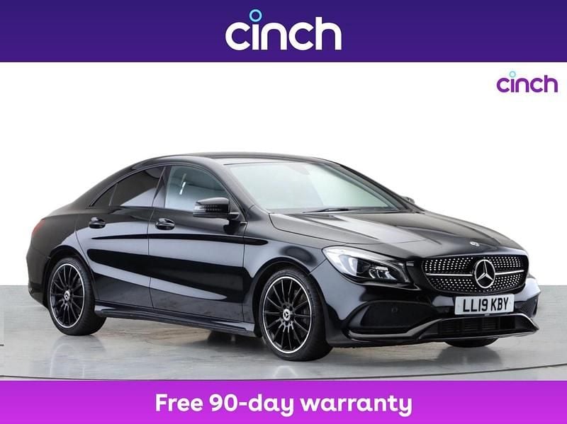 Black Used 2019 Mercedes CLA220 AMG line Sedan | £17,749 (Fair price) - Image 1/3