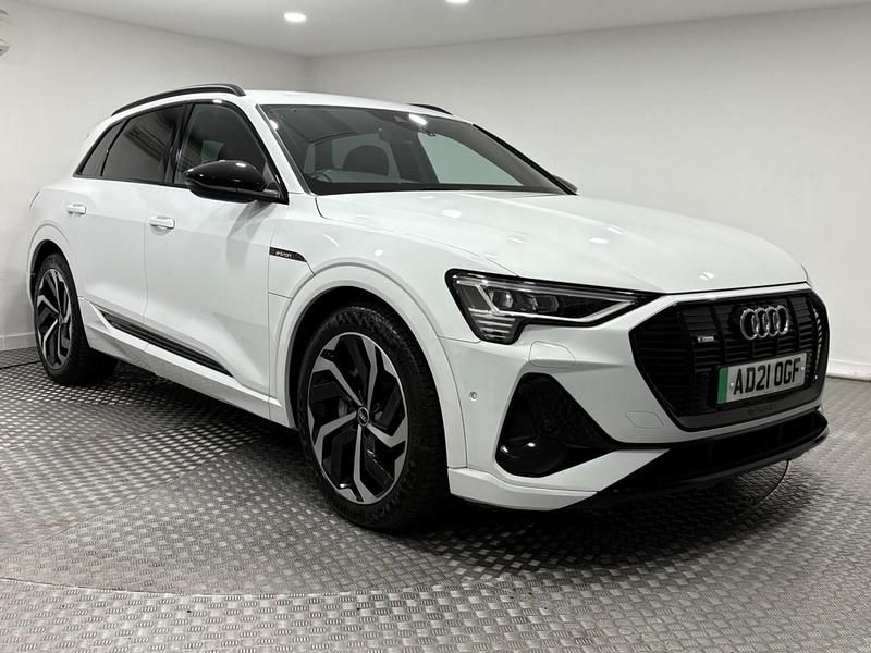White Used 2021 Audi e-tron Black Edition SUV | £27,495 (Fair price) - Image 1/4