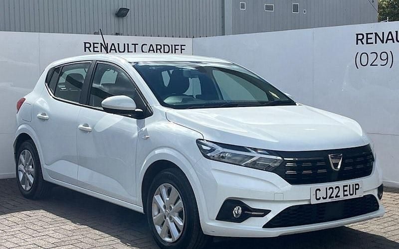 White Used 2022 Dacia Sandero Comfort Hatchback | £9,461 (Good price) - Image 1/3