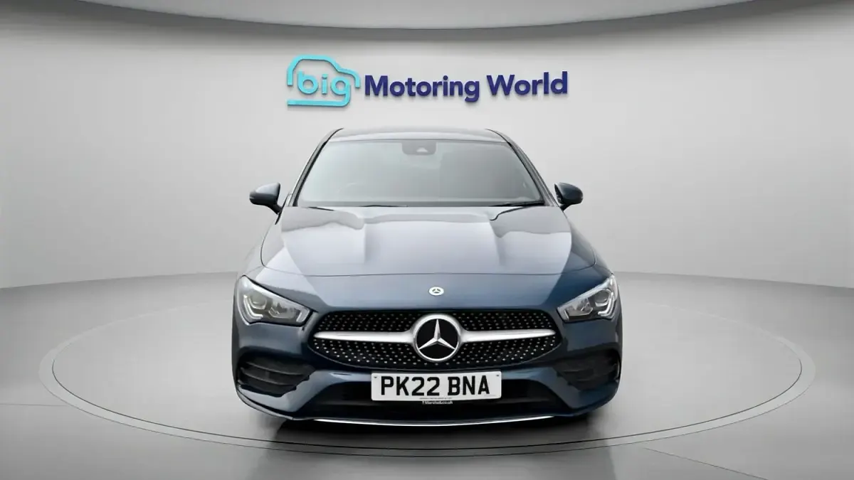 Used Mercedes CLA200 AMG line 163 HP (119 kW) 2022 Blue Estate