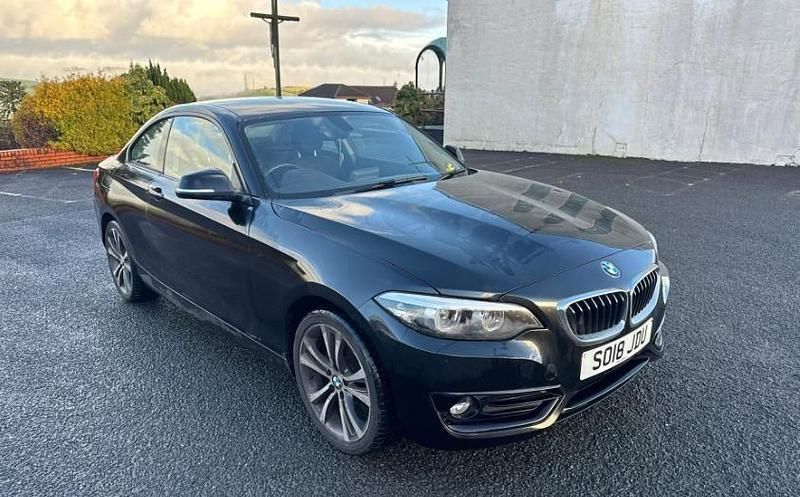 Black Used 2018 BMW 218 Comfort Edition Coupe | £9,599 (Good price) - Image 1/2