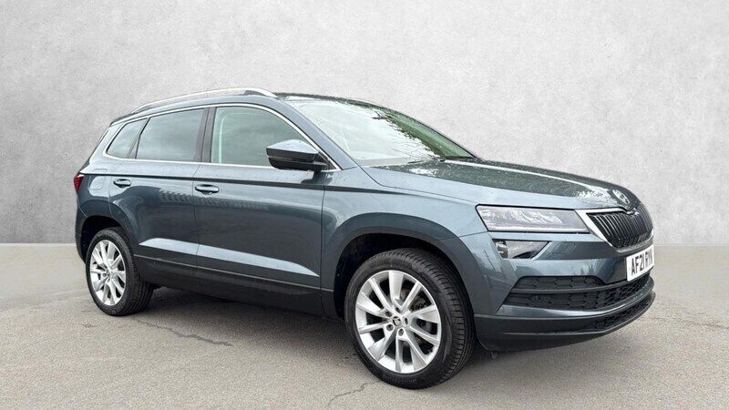 Grey Used 2021 Skoda Karoq SE L SUV | £18,118 (Good price) - Image 1/4