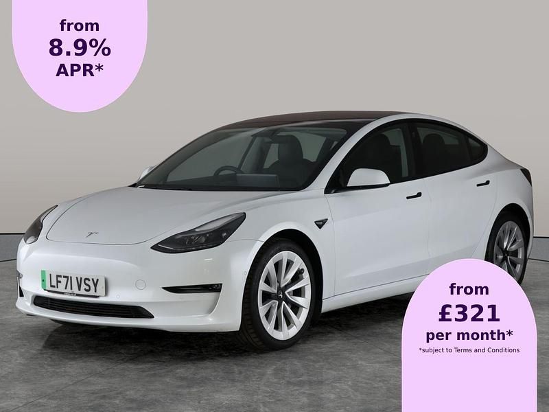 White Used 2021 Tesla Model 3 Long Range AWD Sedan | £20,433 (A bit pricey) - Image 1/2