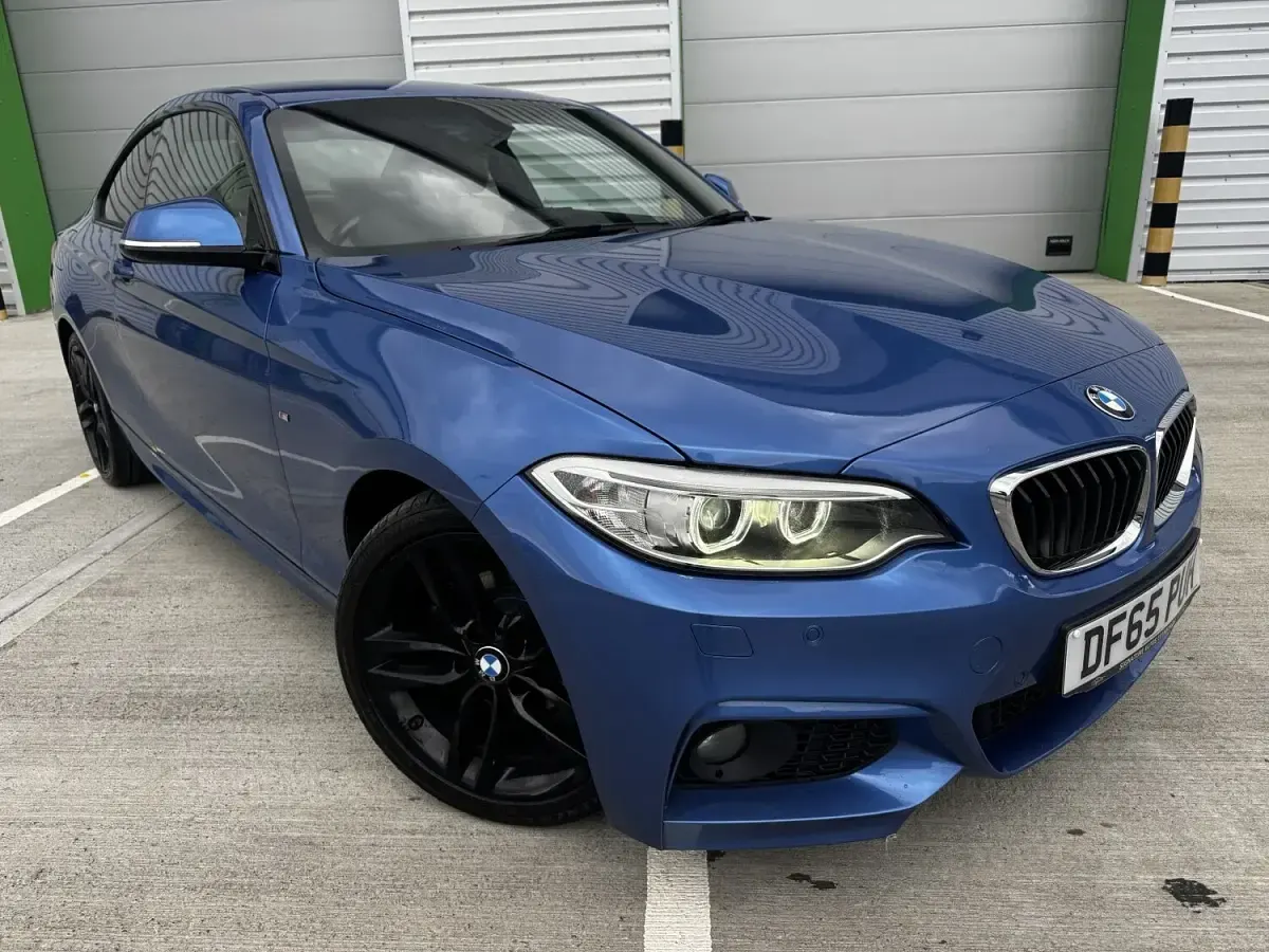 Used BMW 218 M Sport 150 HP (110 kW) 2015 Blue Coupe