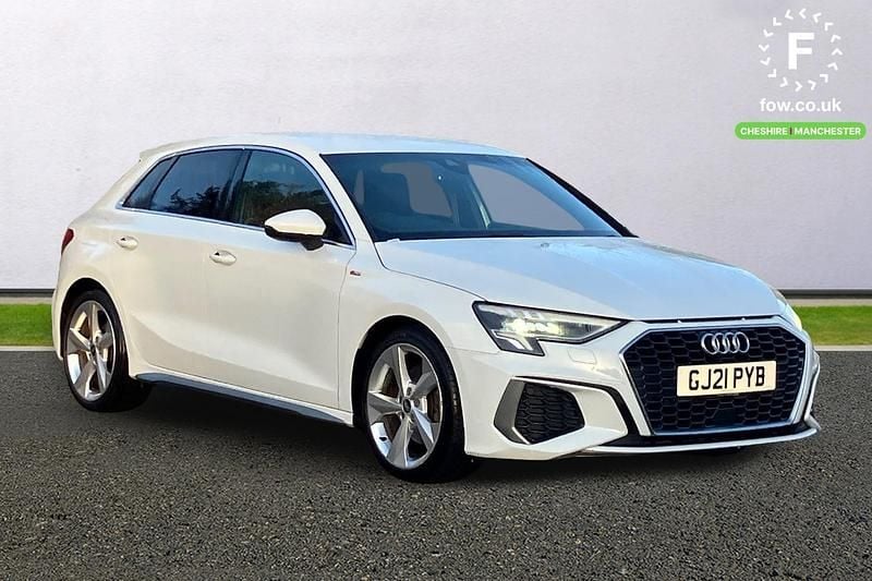Used Audi A3 S-Line 2021 White Hatchback