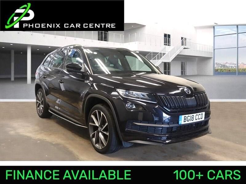 Black Used 2018 Skoda Kodiaq SportLine SUV | £22,995 (Fair price) - Image 1/2