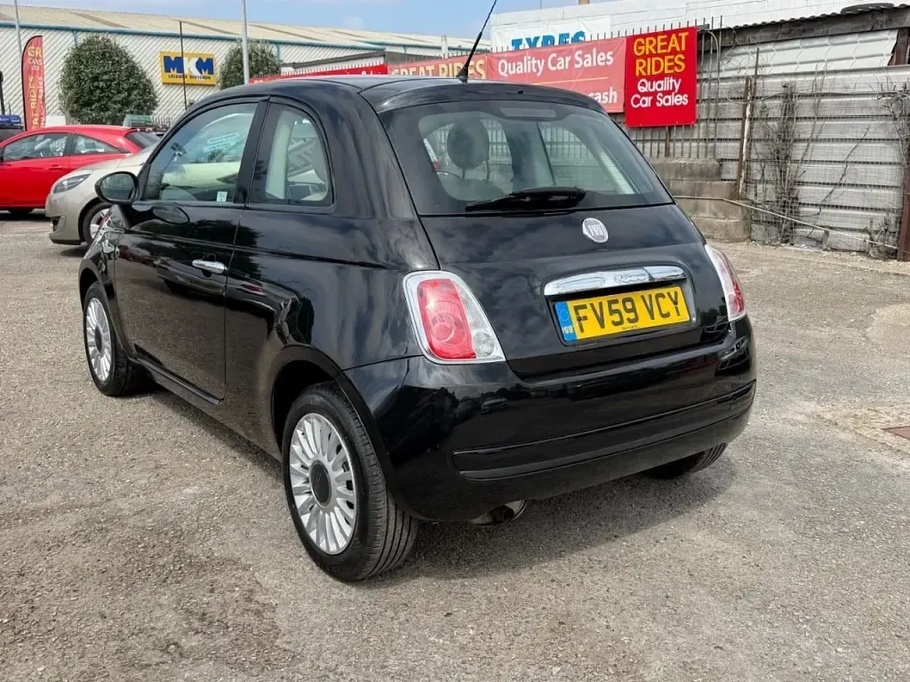 Used Fiat 500 Pop 69 HP (50 kW) 2009 Black Cabriolet