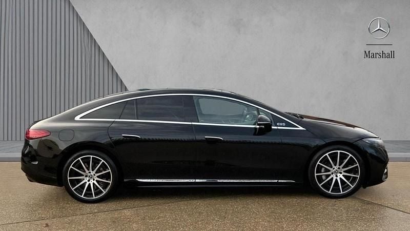 Used Mercedes EQS450+ AMG Line Premium 244 kW (333 HP) 2022 Obsidian black metallic Sedan