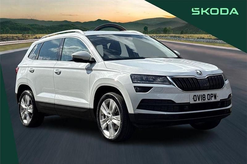 White Used 2018 Skoda Karoq SE L SUV | £14,795 (Fair price) - Image 1/4