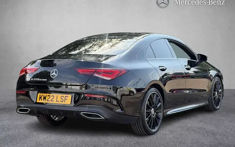 Used Mercedes CLA220 AMG line 190 HP (139 kW) 2022 Black Coupe
