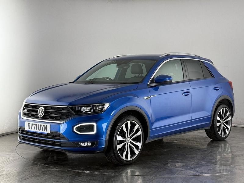 Used VW T-Roc R-line 150 HP (110 kW) 2021 Blue SUV