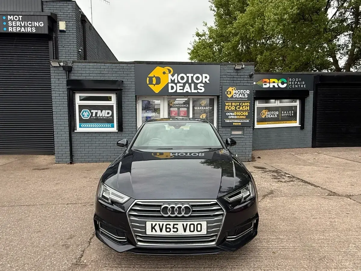 Used Audi A4 S-Line 190 HP (139 kW) 2015 Blue Sedan