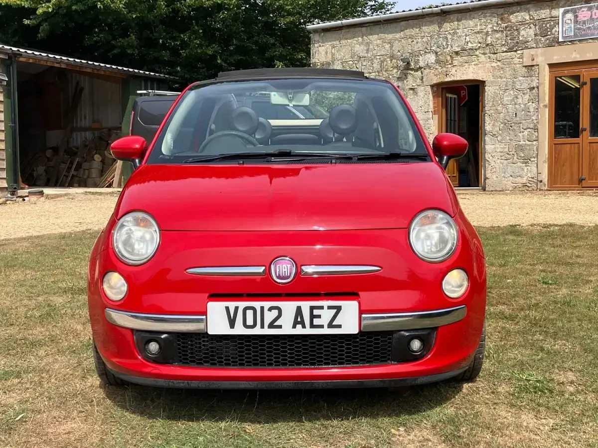 Used Fiat 500 Lounge 85 HP (62 kW) 2012 Red Cabriolet