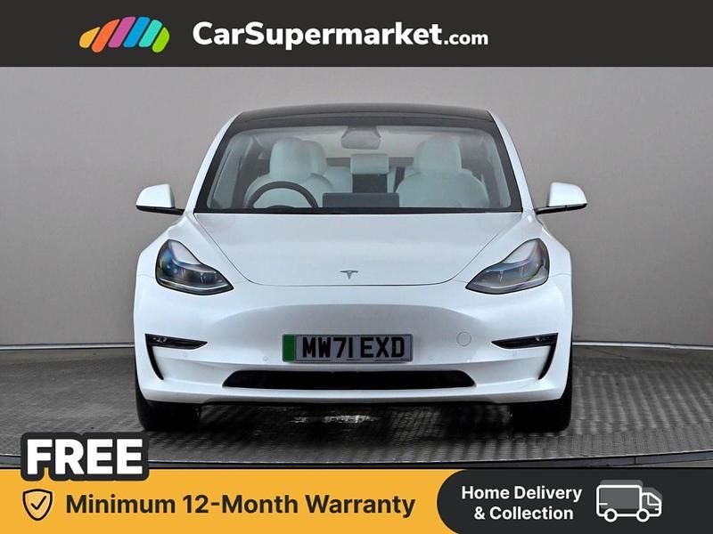 Used Tesla Model 3 Long Range AWD 77 kW (106 HP) 2021 White Sedan