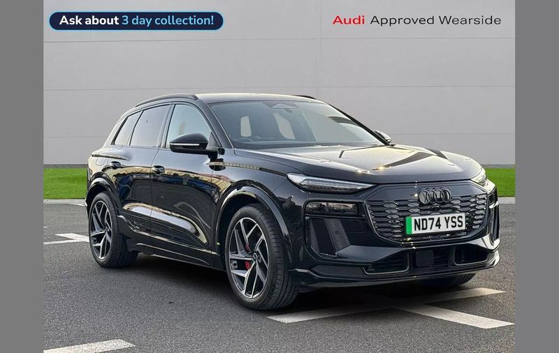 Black Used 2024 Audi Q6 e-tron Advanced SUV | £63,357 (Good price) - Image 1/4