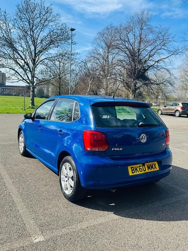 Used VW Polo SE 85 HP (62 kW) 2010 Blue Hatchback