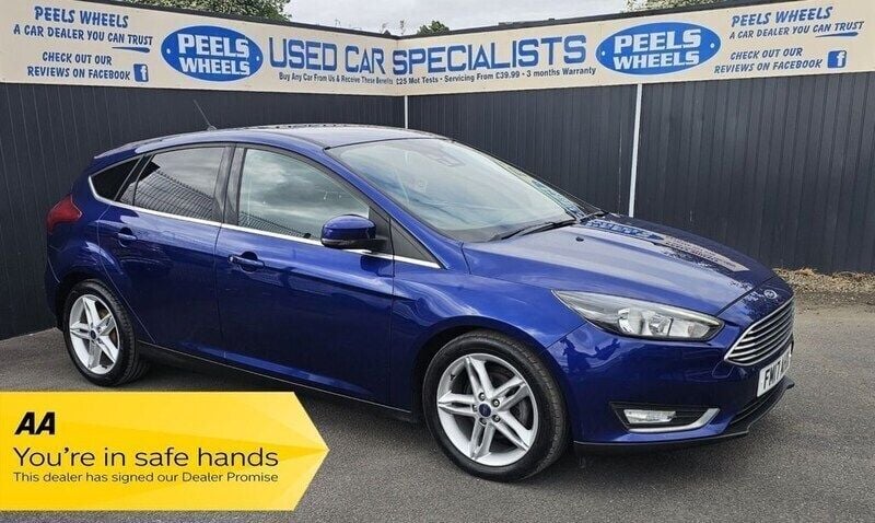 Blue Used 2017 Ford Focus Titanium Hatchback | £6,275 (Good price) - Image 1/4