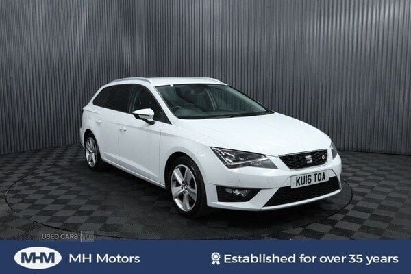 White Used 2016 Seat Leon FR Sport Estate | £6,950 (Good price) - Image 1/4