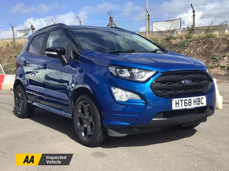 Blue Used 2018 Ford Ecosport ST-Line SUV | £7,395 (Fair price) - Image 1/4