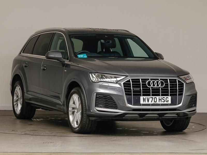 Grey Used 2020 Audi Q7 S-Line SUV | £33,998 (Good price) - Image 1/4