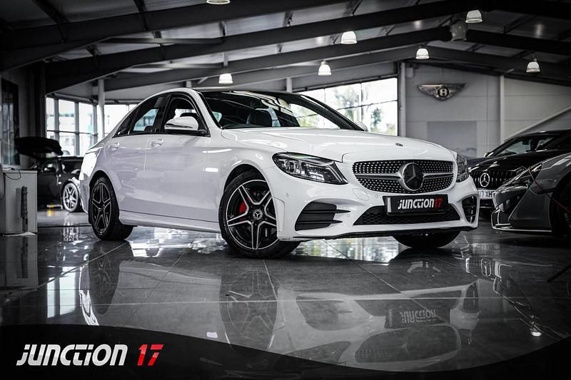Used Mercedes C220 AMG Line Premium 2019 White Sedan