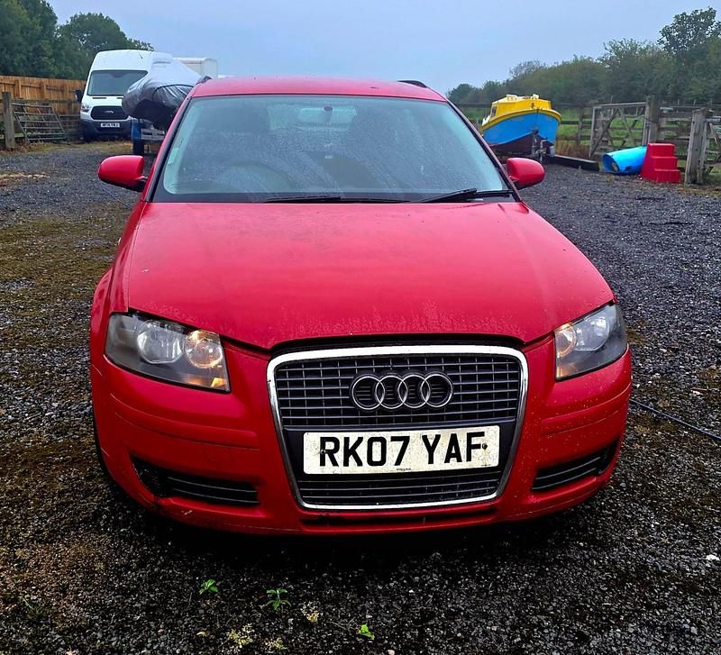 Used Audi A3 105 HP (77 kW) 2007 Red Hatchback