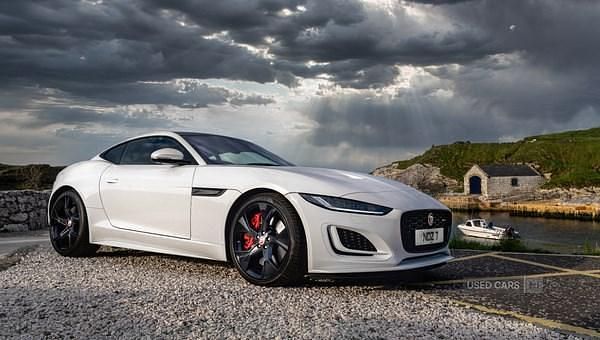 White Used 2021 Jaguar F-Type R-Dynamic Coupe | £49,995 (Fair price) - Image 1/4